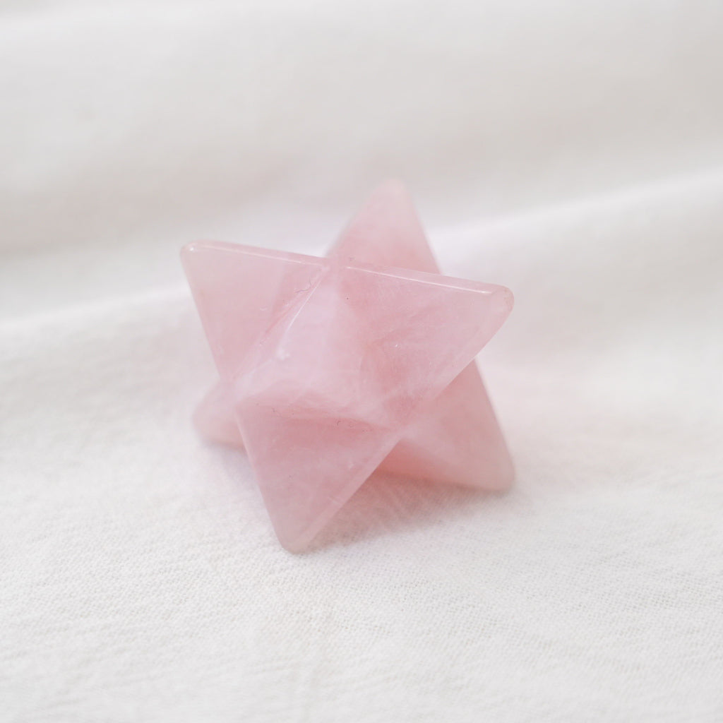 Rose Quartz Merkaba to attract love and self-love