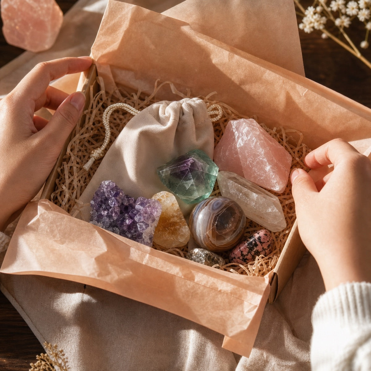 Open a mystery crystal moment